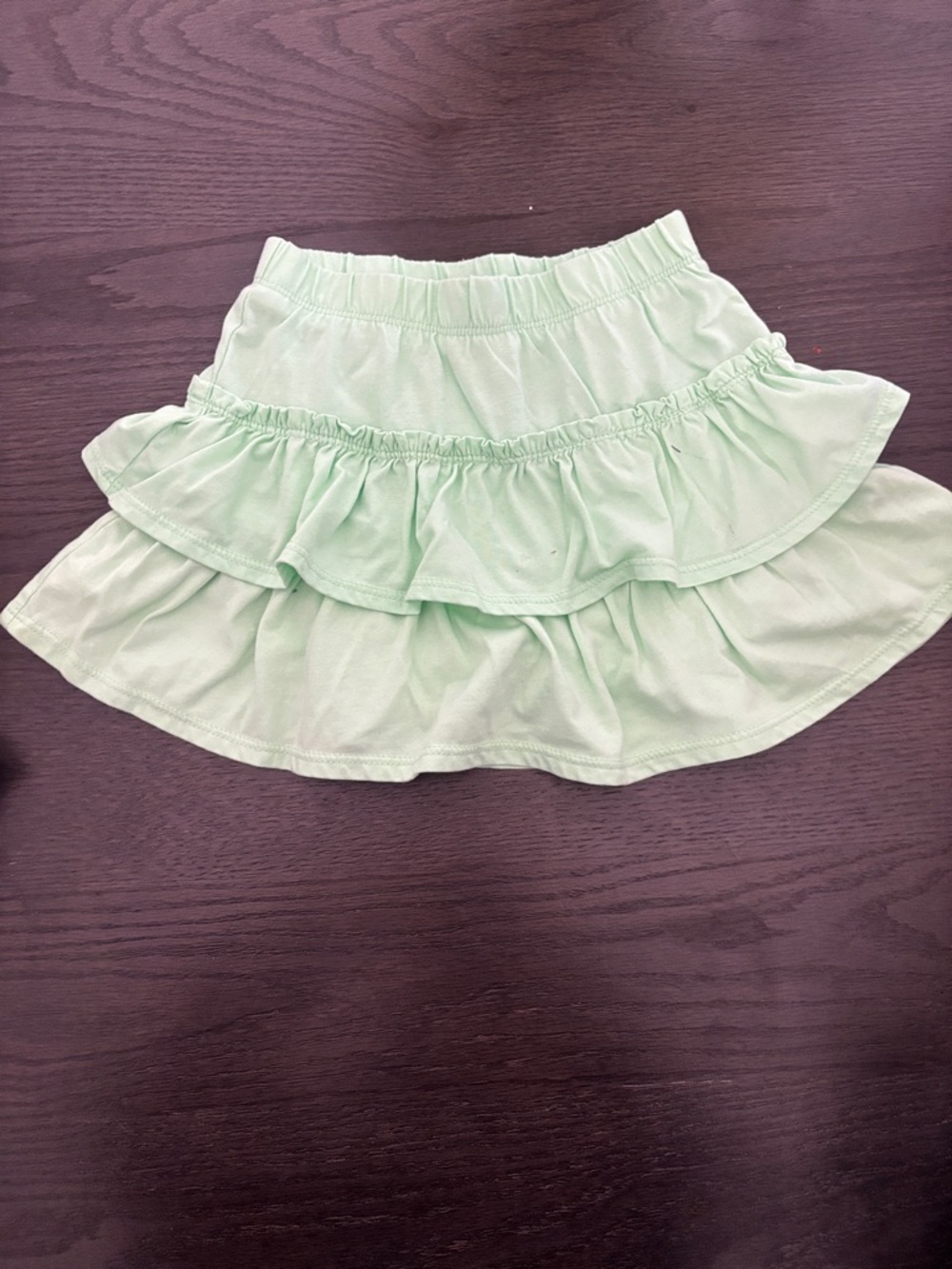Light Mint Ruffle Tiered girls Skirt